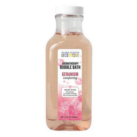 Aura Cacia, Bubble Bath, Comforting Geranium, 13 Oz Aura Cacia