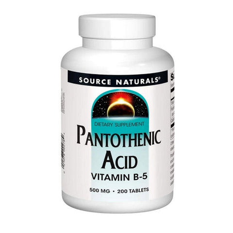 Source Naturals, Pantothenic Acid, 500 mg, 250 Tabs Source Naturals
