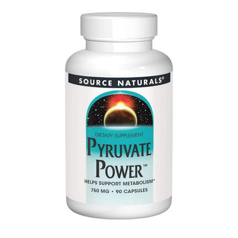 Source Naturals, Pyruvate Power, 750 MG, 90 Caps Source Naturals