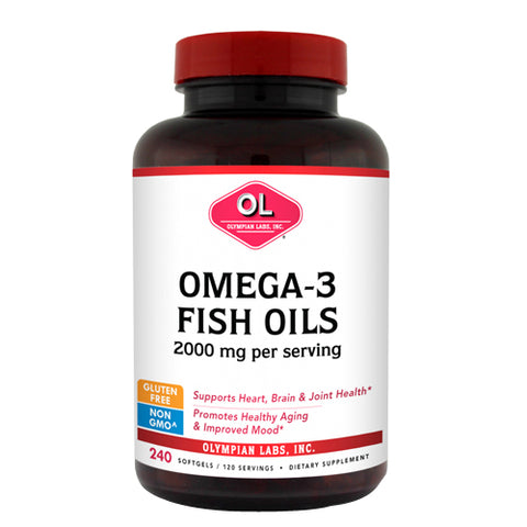 Olympian Labs, Omega 3 Fish Oils, 2000 mg, 240 sg Olympian Labs