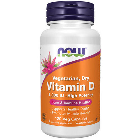 Now Foods, Vitamin D, 1000 IU, 120 Veg Caps Now Foods