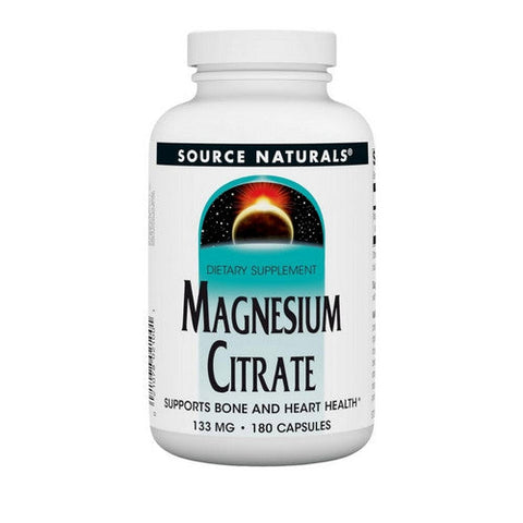 Source Naturals, Magnesium Citrate, 133mg, 180 caps Source Naturals