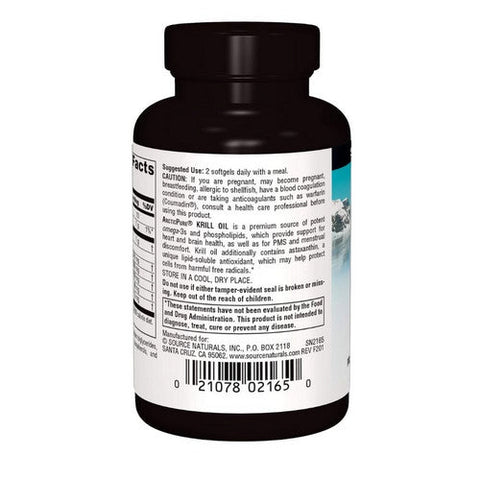 Source Naturals, Arctic Pure Krill Oil, 500 MG, 60 Sftgls Source Naturals