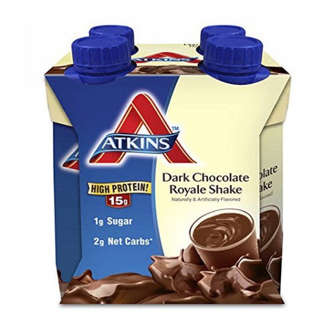 Atkins, RTD Dark Chocolate Royale Shake., 4/11 Oz Atkins