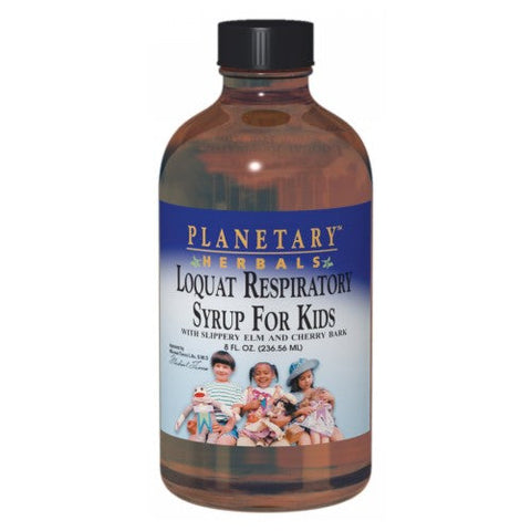 Planetary Herbals, Planetary Loquat Respiratory Syrup for Kids, 8 Oz Planetary Herbals