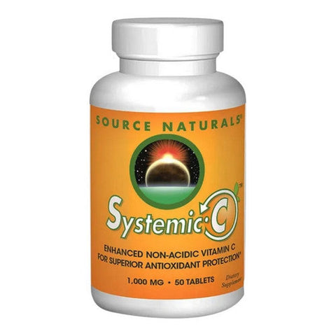 Source Naturals, Systemic C tablets, 1000mg, 50 Tabs Source Naturals