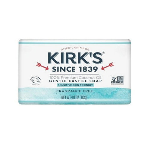 Kirk's Natural Products, Castile Bar Soap Fragrance Free, 4 Oz Kirk's Natural Products