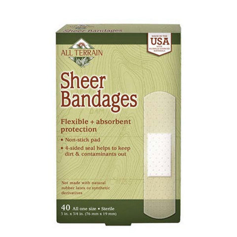 All Terrain, Sheer Bandages, Sheer 3/4 Inch/3 Inch 40 Pc All Terrain