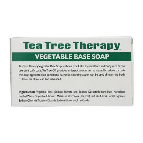 Tea Tree Therapy, Vegetable Base Soap Bar With Tea Tree Oil, 3.5 Oz Tea Tree Therapy