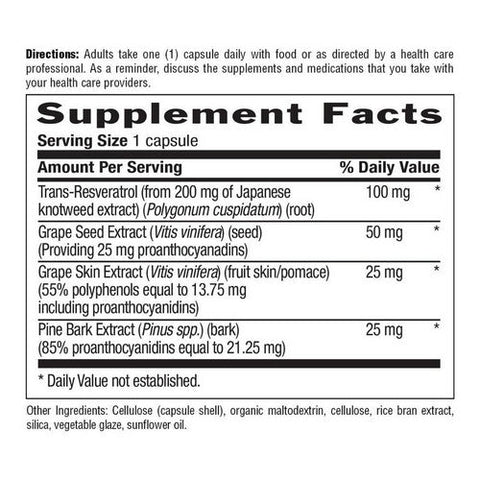 Country Life, Resveratrol Plus, 60 Caps Country Life