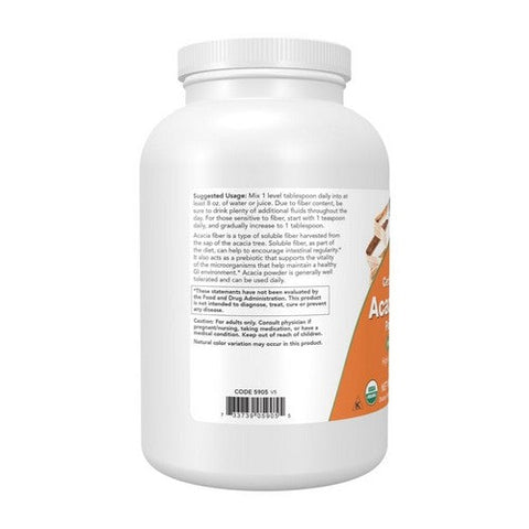 Now Foods, Acacia Fiber Organic Powder, 12 oz Now Foods