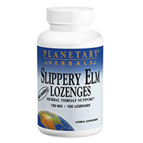 Planetary Herbals, Slippery Elm Lozenge, Unflavored 200 lozenges Planetary Herbals