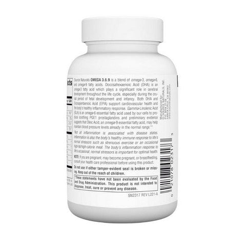 Source Naturals, Omega 3, 6, 9, 60 Softgels Source Naturals