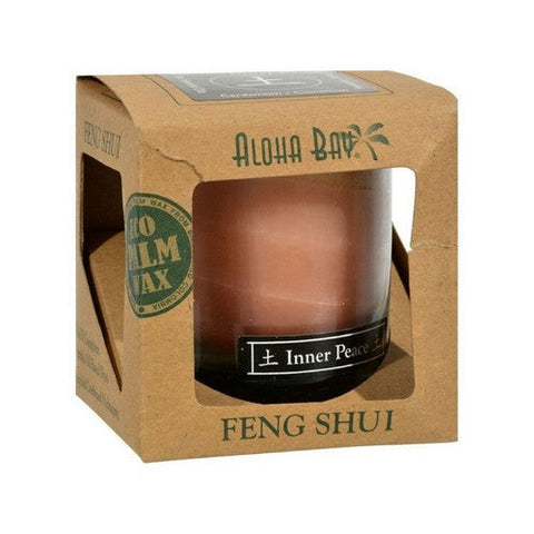Aloha Bay, Feng Shui Palm Wax Fire Passion Candle Jar, 2.5 Oz Aloha Bay
