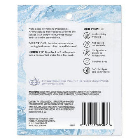 Aura Cacia, Mineral Bath, Peppermint Harvest 2.5 oz Aura Cacia