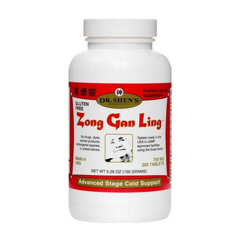 Dr. Shen's, Zong Gan Ling, 750 Mg, 200 Tabs Dr. Shen's