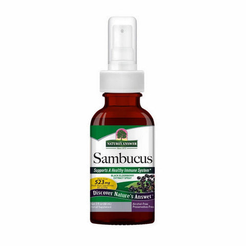 Nature's Answer, Sambucus Black Elder Berry Spray, 2 oz Nature's Answer