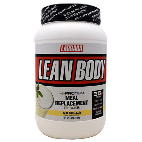 LABRADA NUTRITION, Lean Body Meal Replacement Formula, Vanilla Ice Cream 2.47 lb LABRADA NUTRITION
