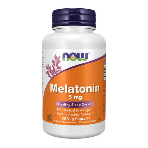Now Foods, Melatonin, 5 mg, 180 Caps Now Foods