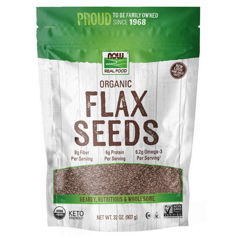 Now Foods, Flax Seed Organic, 2 lb Now Foods