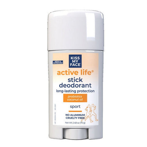 Kiss My Face, Active Life Sport Deodorant Stick, 2.48 oz Kiss My Face