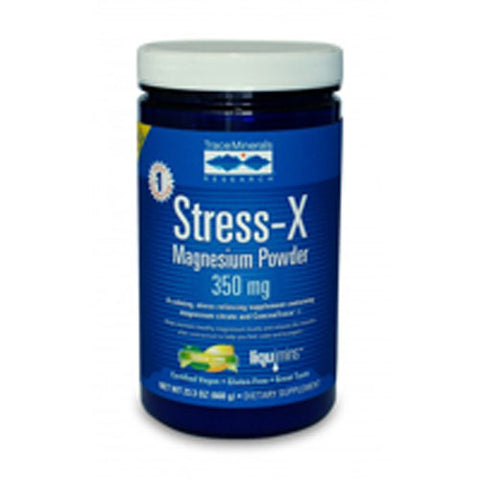Trace Minerals, Stress-X Magnesium, Powder 23.3 Oz Trace Minerals