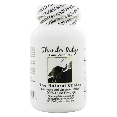 Thunder Ridge Emu, Emu Oil Gel Caps, 90 ct Thunder Ridge Emu