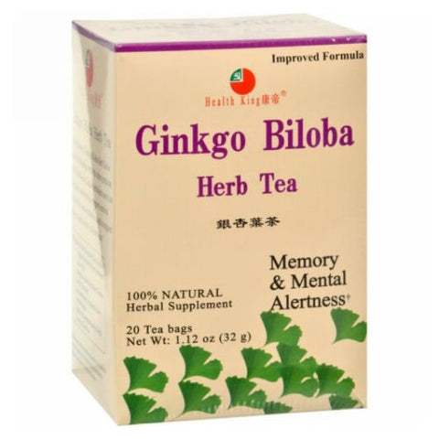 Health King, Ginkgo Biloba Herb Tea, 20 bag Health King