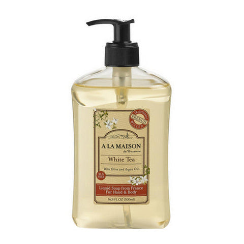 A La Maison, French Liquid Soap, White Tea 16.9 oz A La Maison