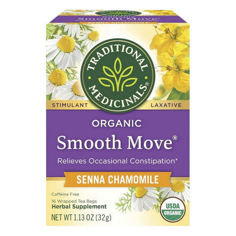 Traditional Medicinals, Smooth Move Chamomile Tea, 16 bags Traditional Medicinals