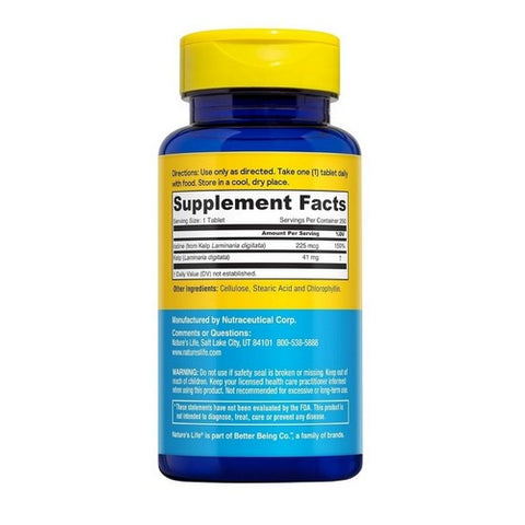 Nature's Life, Icelandic Kelp, 41 mg, 250 tabs Nature's Life
