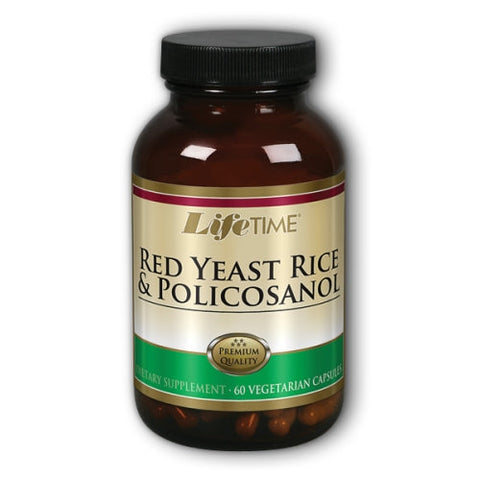 Life Time Nutritional Specialties, Red Yeast Rice, 1200 mg/25 mg, Policosanol 60 vcaps Life Time Nutritional Specialties