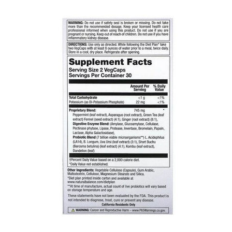 Natural Balance (Formerly known as Trimedica), Bloat-X Fluid Balance Formula, 60 Veg Caps Natural Balance (Formerly known as Trimedica)