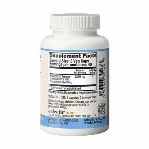 Eclectic Herb, American Bilberry, 400 mg, 120 vcaps Eclectic Herb