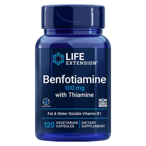 Life Extension, Benfotiamine with Thiamine, 100 MG, 120 caps Life Extension