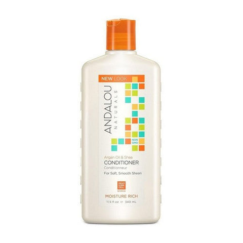 Andalou Naturals, Conditioner Moisture Rich Argan Oil And Shea, Argan Oil & Shea 11.5 oz Andalou Naturals