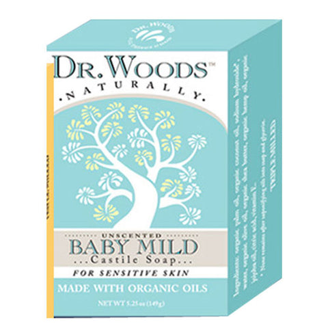 Dr.Woods Products, Castile Bar Soap, BABYMILD 5.25 OZ Dr.Woods Products