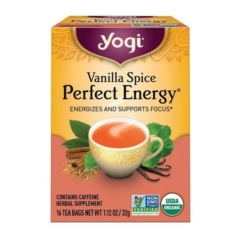Yogi, Vanilla Spice Perfect Energy, 1.12 Oz Yogi