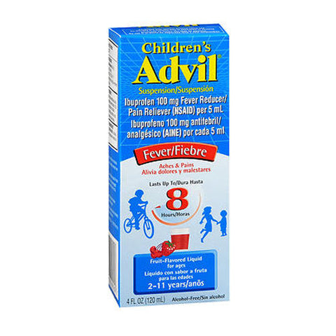 Advil, Children's Ibuprofen Fever Reducer Pain Reliever Liquid Fruit, 4 Oz Advil