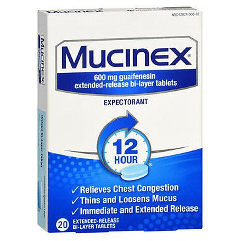 Mucinex, Extended-Release, Box Of 20 Mucinex