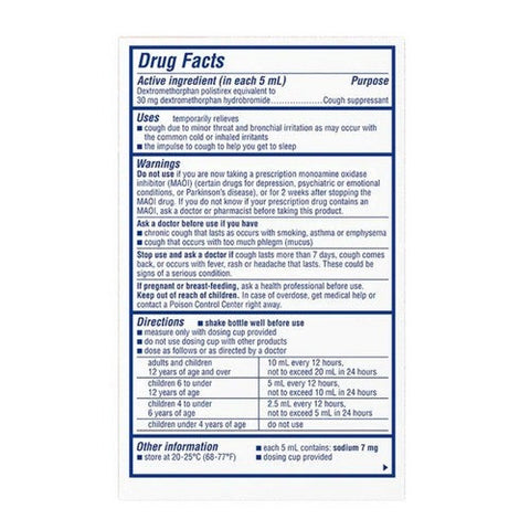 Delsym, 12 Hour Cough Relief Liquid Grape, 3 Oz Delsym