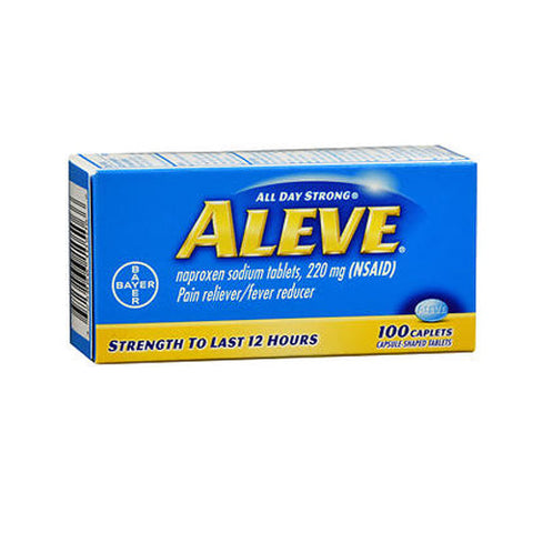 Aleve, All Day Strong Pain Reliever And Fever Reducer, 220 mg, 100 Caplets Aleve