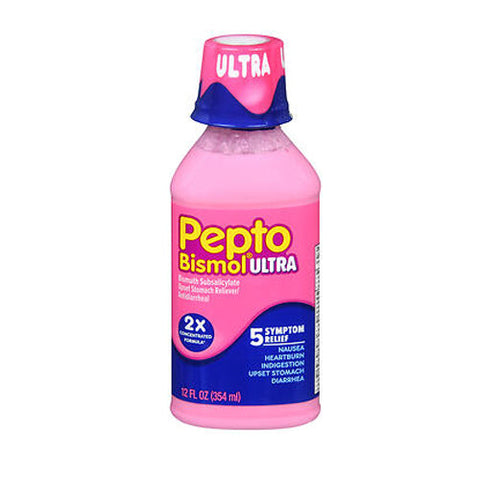 Pepto-Bismol, Maximum Strength Liquid Upset Stomach Reliever Antidiarrheal, 12 oz Pepto-Bismol