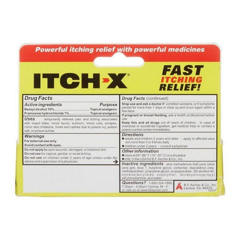 Itch-X, Fast-Acting Anti-Itch Gel, 1.25 Oz Itch-X