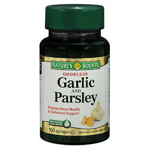 Sundown Naturals, Natures Bounty Garlic And Parsley, 100 caps Nature's Bounty