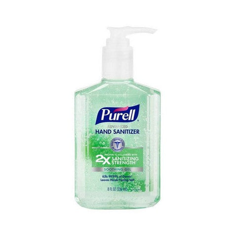 Purell, Advanced Hand Sanitizer Gel With Pump, Aloe 8 oz Purell