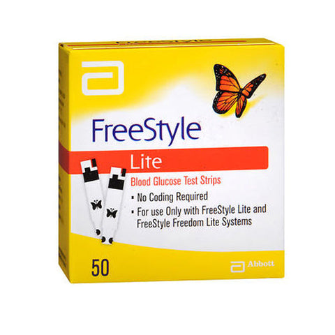 Abbott Nutrition, Freestyle Lite Blood Glucose Test Strips, Box Of 1 Freestyle