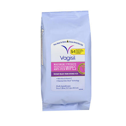 Vagisil, Anti-Itch Medicated Wipes, 20 each Vagisil