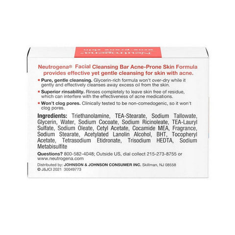 Neutrogena, Facial Bar Acne Prone Skin Formula, 3.5 oz Neutrogena
