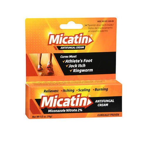 Micatin, Antifungal Cream, 0.5 oz Micatin